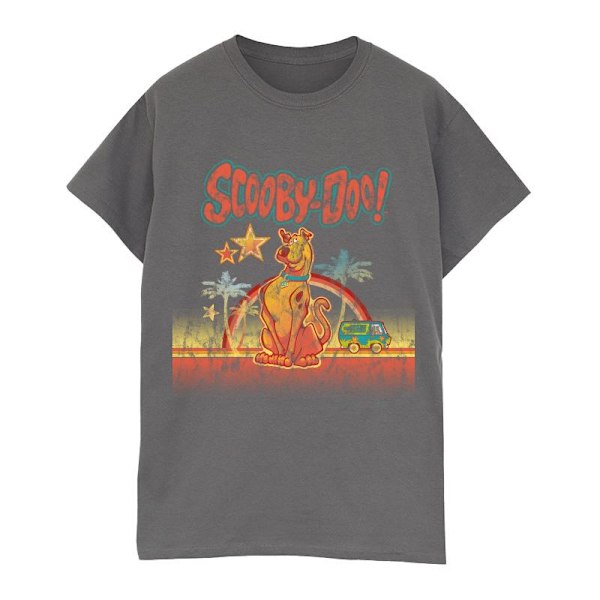 Scooby Doo Dam/Damer Palmträd Bomull Boyfriend T-shirt XX Charcoal XXL