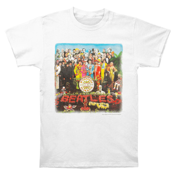 The Beatles Unisex Adult Sgt Pepper T-Shirt XXL Vit White XXL