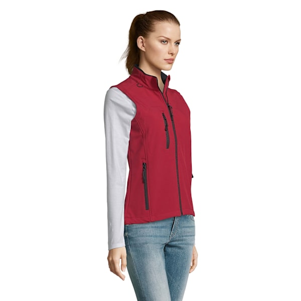 SOLS Dam/Kvinnor Rallye Soft Shell Bodywarmer Jacka M Röd Red M