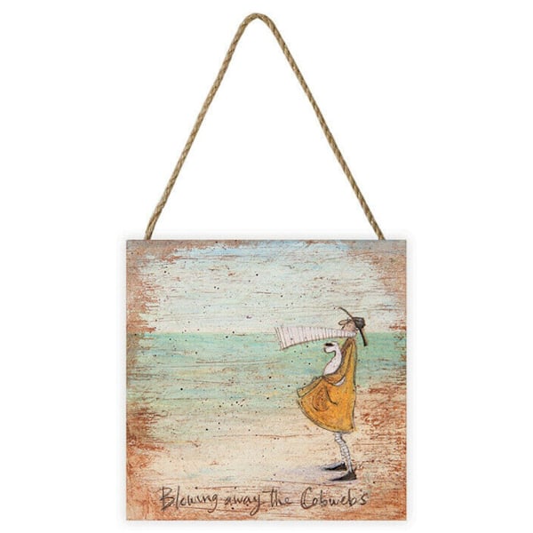 Sam Toft Blowing Away The Cobwebs Träskylt En Storlek Flerfärgad Multicoloured One Size