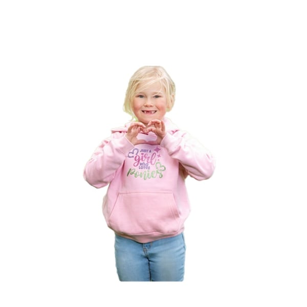 British Country Collection Barnkläder/Barn Just A Girl Who Loves Baby Pink 3-4 Years