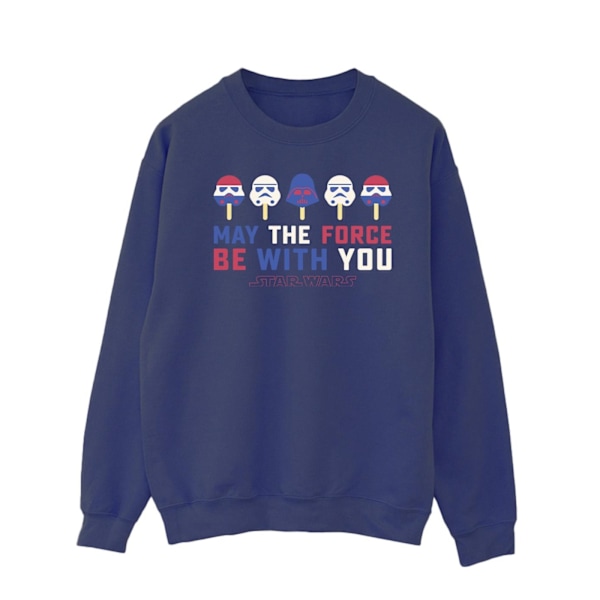 Star Wars: A New Hope Mens May The Force Ice Pops Sweatshirt XL Navy Blue XL