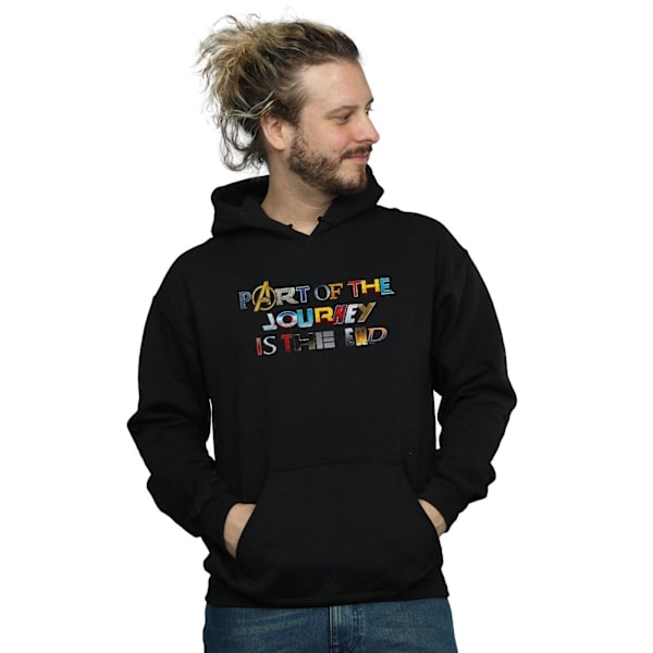 Marvel Mens Avengers Endgame Part Of The Journey Hoodie 4XL Svart Black 4XL