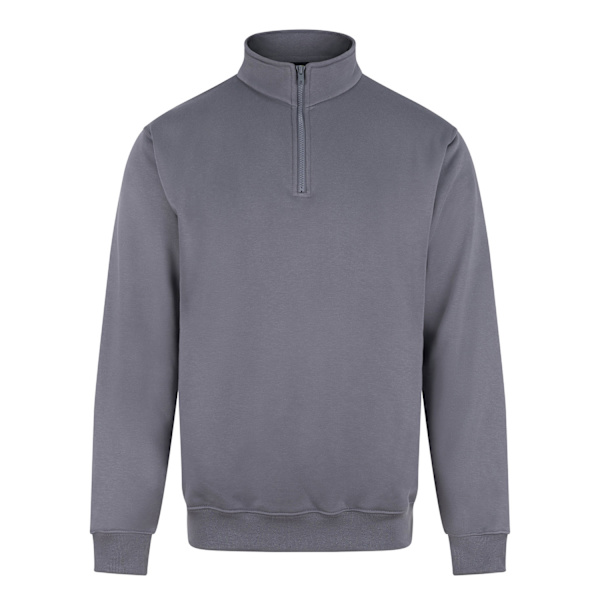 PRO RTX Herrtröja med kvartsdragkedja M Enfärgad Grå Solid Grey M