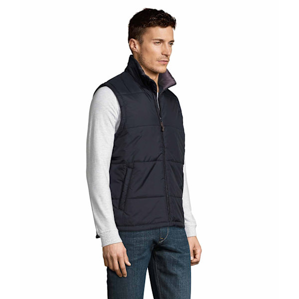 SOLS Varm Unisex Vadderad Bodywarmer Jacka 4XL Marinblå Navy 4XL