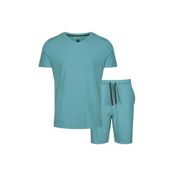 Light And Shade Klassisk V-ringad Pyjamas Set för Män L Blå Blue L