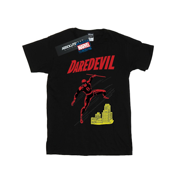 Marvel Girls Daredevil Rooftop Bomull T-shirt 5-6 år Svart Black 5-6 Years