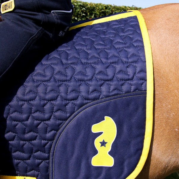 Little Knight Lancelot Hästsadelpad Ponny/Cob Marinblå/Gul Navy/Yellow Pony/Cob