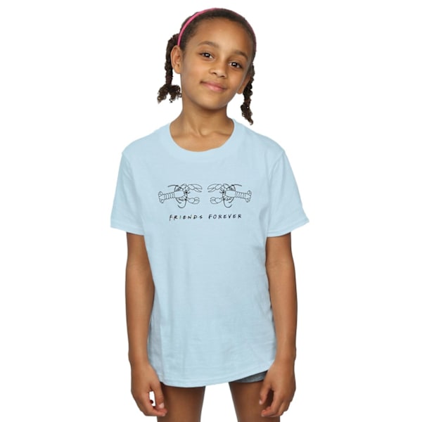 Friends Girls Lobster Logo Bomull T-shirt 5-6 år Baby Blue Baby Blue 5-6 Years