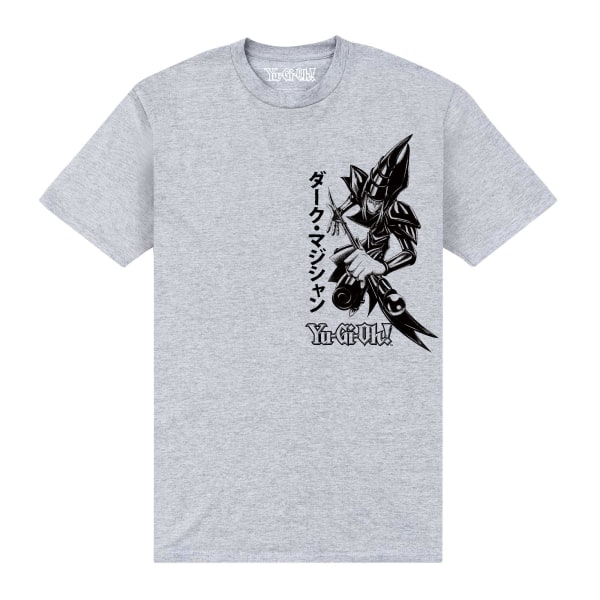Yu-Gi-Oh! Unisex vuxen The Dark Magician Japansk T-shirt XL He Heather Grey XL