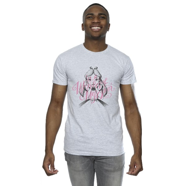 Disney Herr Alice In Wonderland In A World Of My Own T-Shirt 4X Sports Grey 4XL