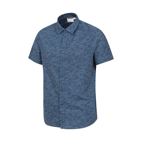 Mountain Warehouse Mens Wave Kortärmad Skjorta S Marinblå Navy S