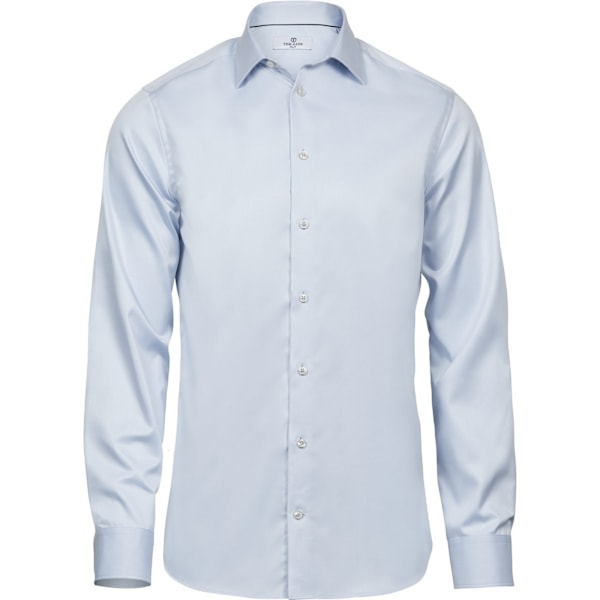 Tee Jays Herr Luxury Slim Fit Långärmad Oxford Skjorta XXL Ljusblå Light Blue XXL
