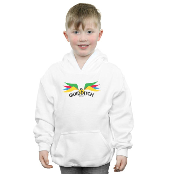Harry Potter Pojkar Snitch Vingar Pastell Hoodie 7-8 År Vit White 7-8 Years