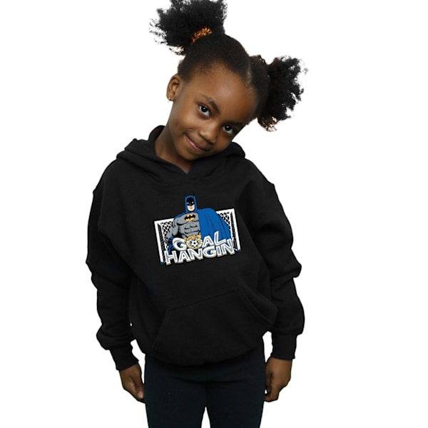 DC Comics Girls Batman Football Goal Hangin´ Hoodie 9-11 år Black 9-11 Years