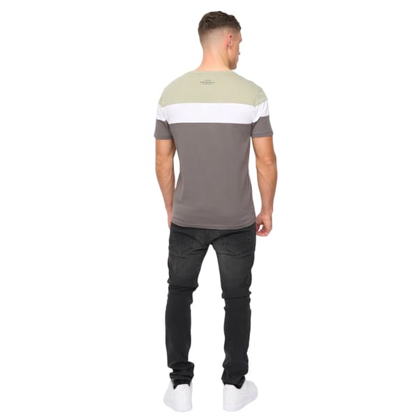 Crosshatch Herr Pattermay T-shirt L Ljus Oliv Light Olive L