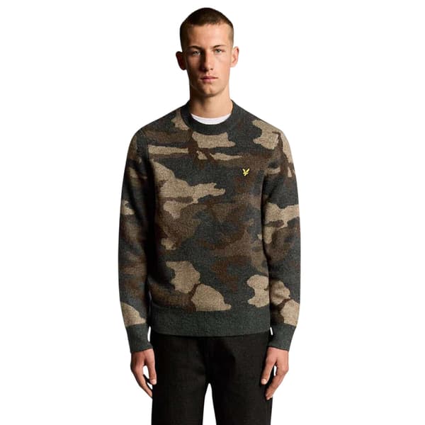 Lyle & Scott Herrtröja Camo XL Svart Black XL