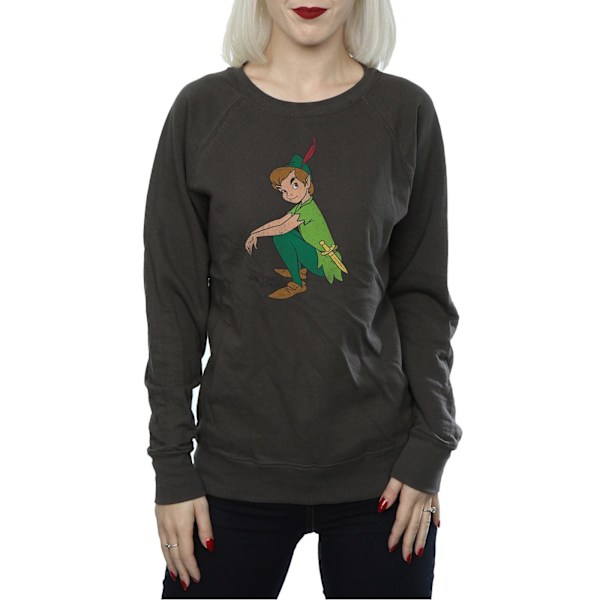 Peter Pan Dam/Kvinnor Klassisk Heather Sweatshirt S Ljus Grafit Light Graphite S