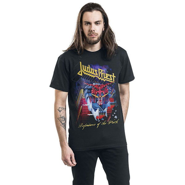 Judas Priest Unisex Adult Defenders Of The Faith T-Shirt XL Bla Black XL