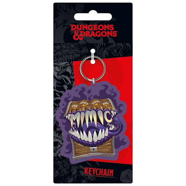 Dungeons & Dragons Mimic Nyckelring En Storlek Lila/Brun Purple/Brown One Size