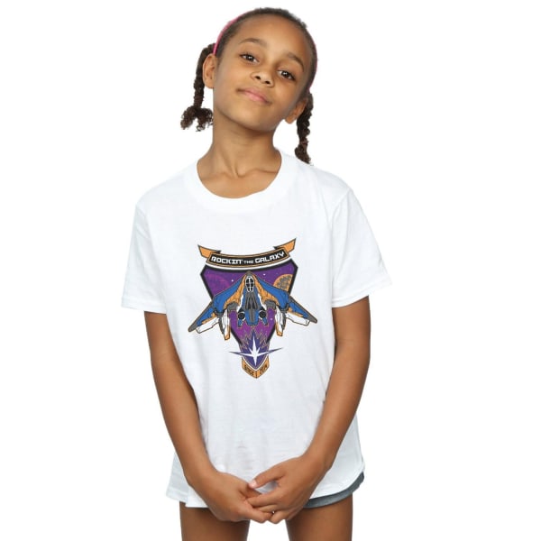 Marvel Girls Guardians Of The Galaxy Rockin´ Milano Cotton T-Sh White 12-13 Years