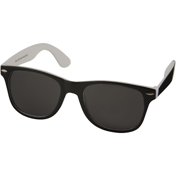 Bullet Sun Ray Solglasögon - Svart Med Färg Pop 14.5 x 15 x 5 White/Solid Black 14.5 x 15 x 5 cm