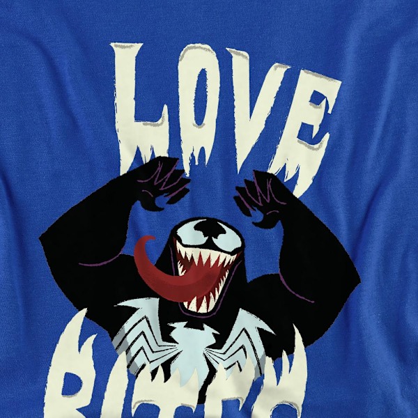 Venom Unisex Vuxen Love Bites Alla hjärtans dag T-shirt XL Royal Royal Blue XL