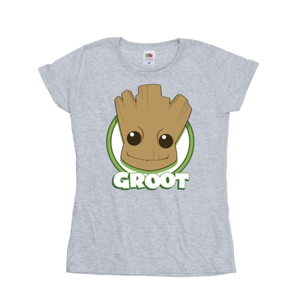 Guardians Of The Galaxy Dam/Ladies Groot Badge T-Shir i bomull Sports Grey M