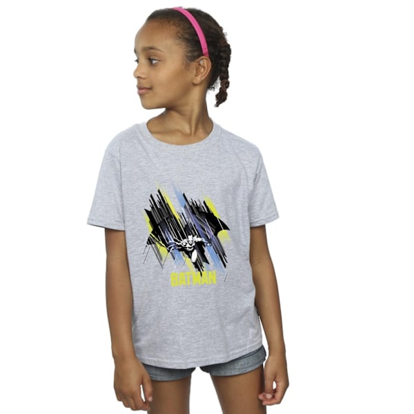 DC Comics Girls Batman Flygande Batman Bomull T-shirt 7-8 År S Sports Grey 7-8 Years