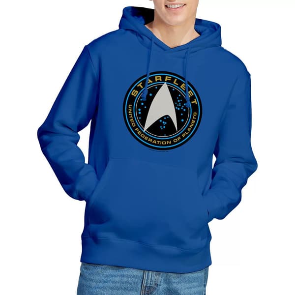 Star Trek Beyond Herr Starfleet Patch Hoodie S Kungsblå Royal Blue S