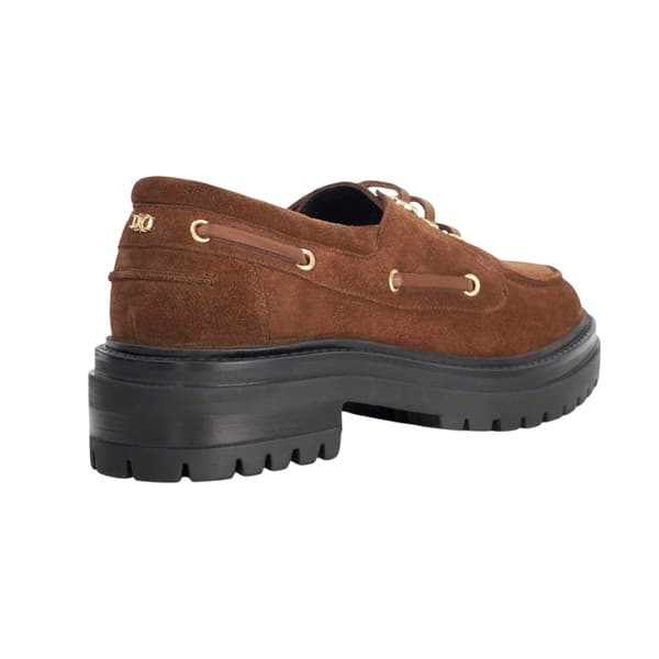 Dune London Dam/Dam Venedig Läder Snörbåtskor 7 Brown 7 UK