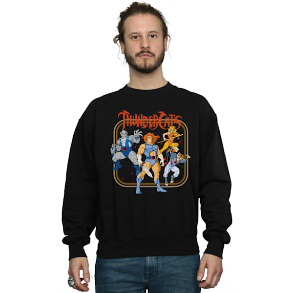 Thundercats Mens Group Frame Sweatshirt 4XL Svart Black 4XL