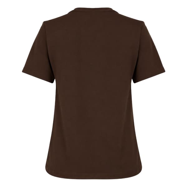 Biba Dam Leopard Bomulls Logotyp T-shirt 14 UK Brun Brown 14 UK