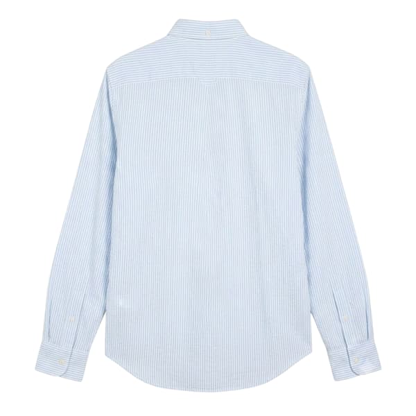 Gant Herr Randig Skjorta L Ljusblå Light Blue L