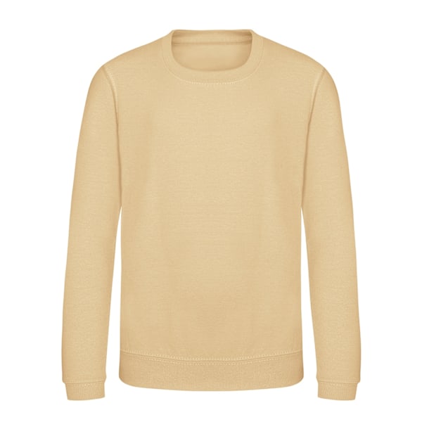 AWDis Just Hoods Barn/Barn Plain Crew Neck Sweatshirt 12-1 Desert Sand 12-13 Years