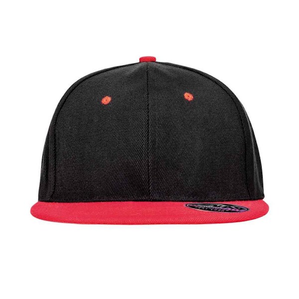 Result Headwear Unisex Vuxen Bronx Kontrast Snapback Cap One Si Black/Red One Size