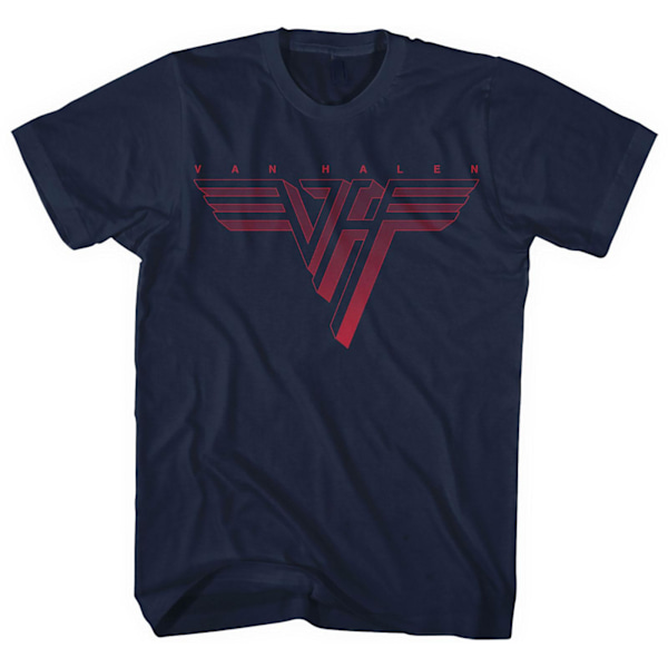 Van Halen Unisex Vuxen Logo Klassisk T-shirt XXL Marinblå Navy Blue XXL