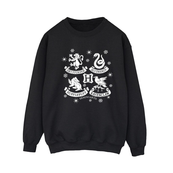 Harry Potter Womens/Ladies House Icons Christmas Sweatshirt XL Black XL