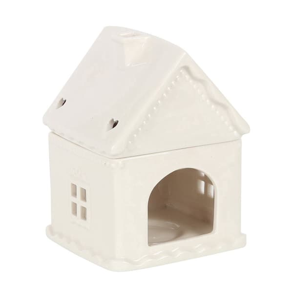 Something Different Pepparkakshus Oljelampa En Storlek Vit White One Size