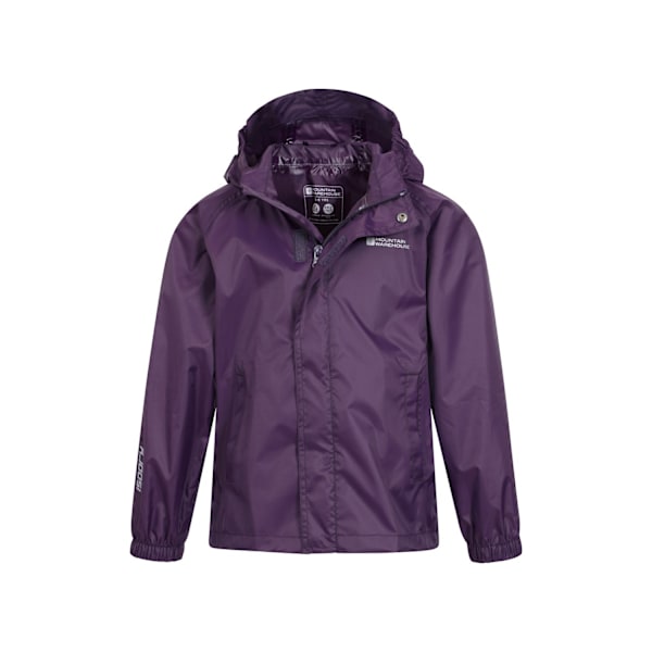 Mountain Warehouse Barnjacka för barn/barn Pakka II Vattentät 3- Dark Purple 3-4 Years