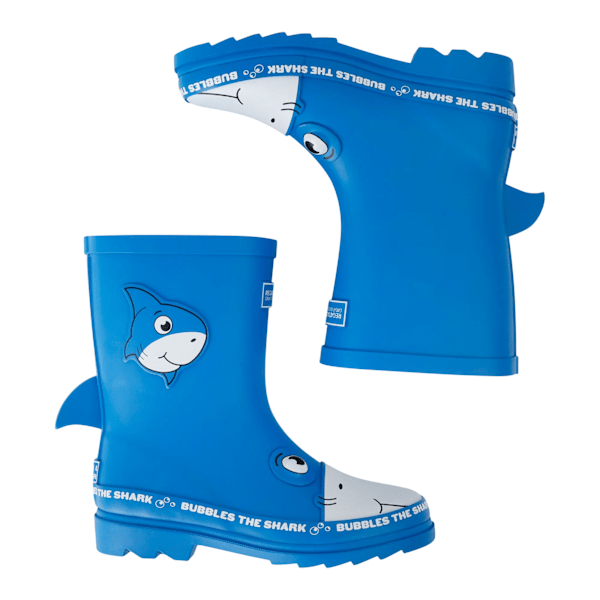 Regatta Barn/Barn Mudplay II Bubbles The Shark Gummistövel Blue 2.5 UK