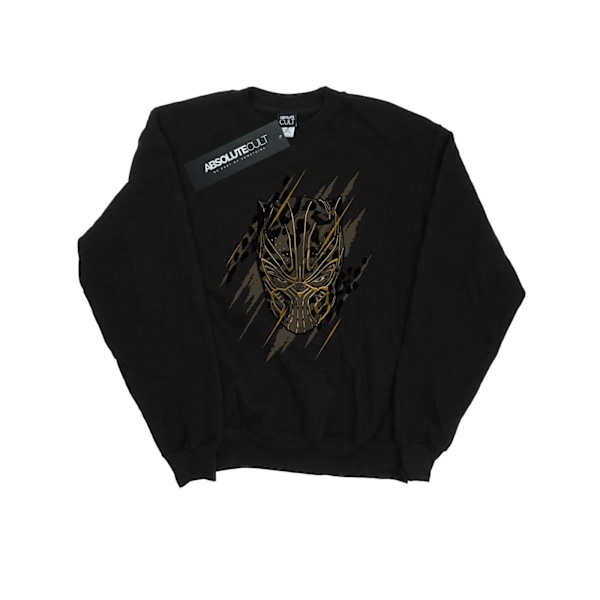Marvel Herr Svart Panter Guldhuvud Sweatshirt XL Svart Black XL