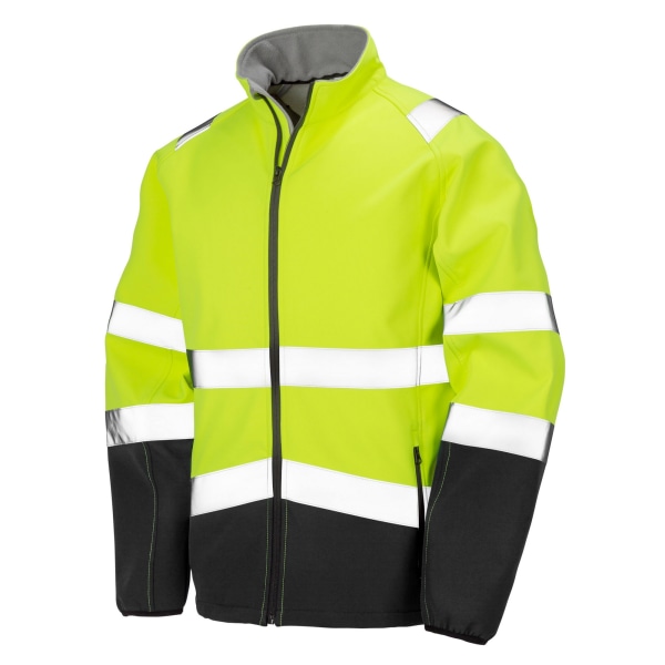 SAFE-GUARD by Result Unisex Adult Hi-Vis Softshell Printable Sa Fluorescent Yellow 4XL