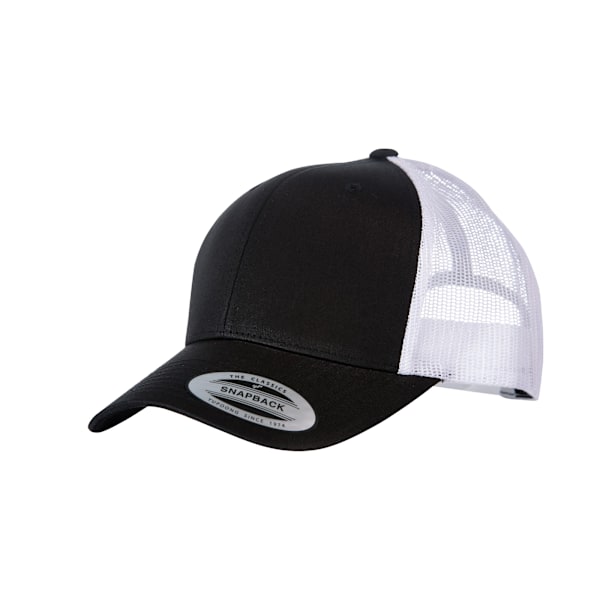 Yupoong Flexfit Retro Snapback Trucker Cap En Storlek Svart/Vit Black/White One Size