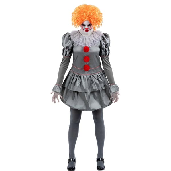 IT Chapter Two Dam/Dam Pennywise Kostymset M Grå/Röd/Vit Grey/Red/White M