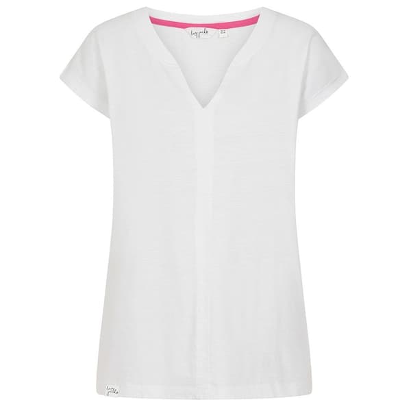 Lazy Jacks Dam/Dam V-ringad T-shirt M Vit White M