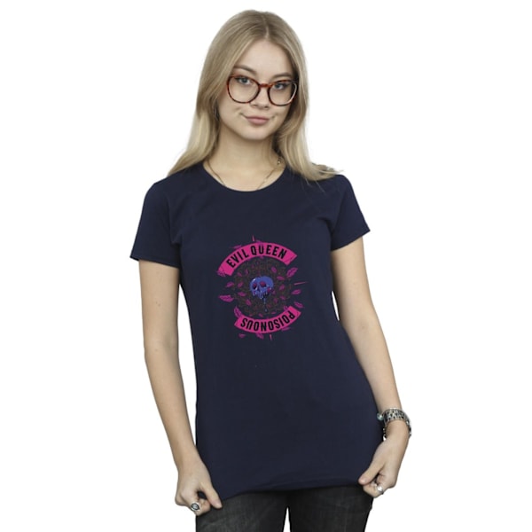Disney Dam/Damer Skurkar Giftäpple Bomull T-shirt S Marinblå Navy Blue S