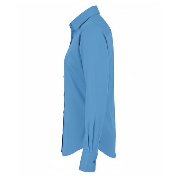 Premier Dam/Kvinnor Poplin Långärmad Blus 24 Safir Sapphire 24