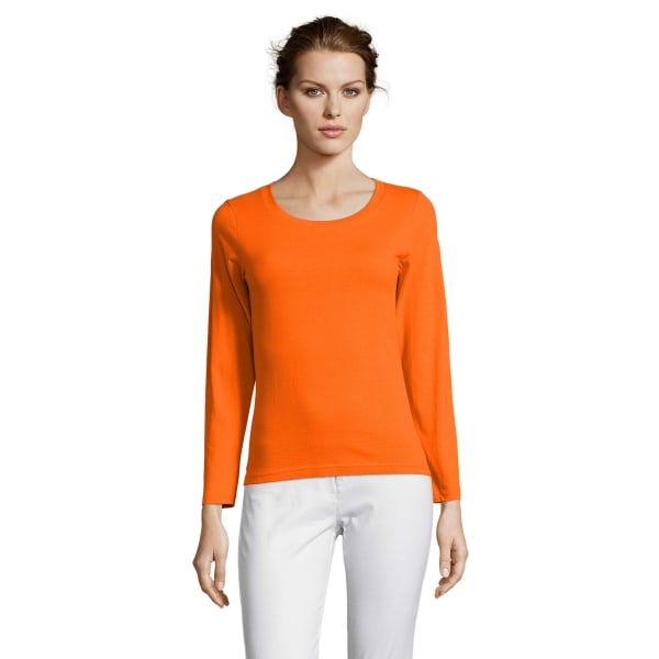 SOLS Majestic Långärmad T-shirt dam/dam XL Orange Orange XL