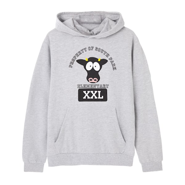 South Park Herr Cow Hoodie 3XL Gråmelerad Grey Marl 3XL